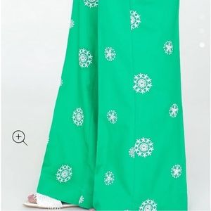 Pakistani Ethnic Fusion Bellbottom embroidered pants